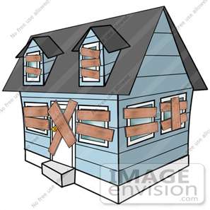 House with band aids.